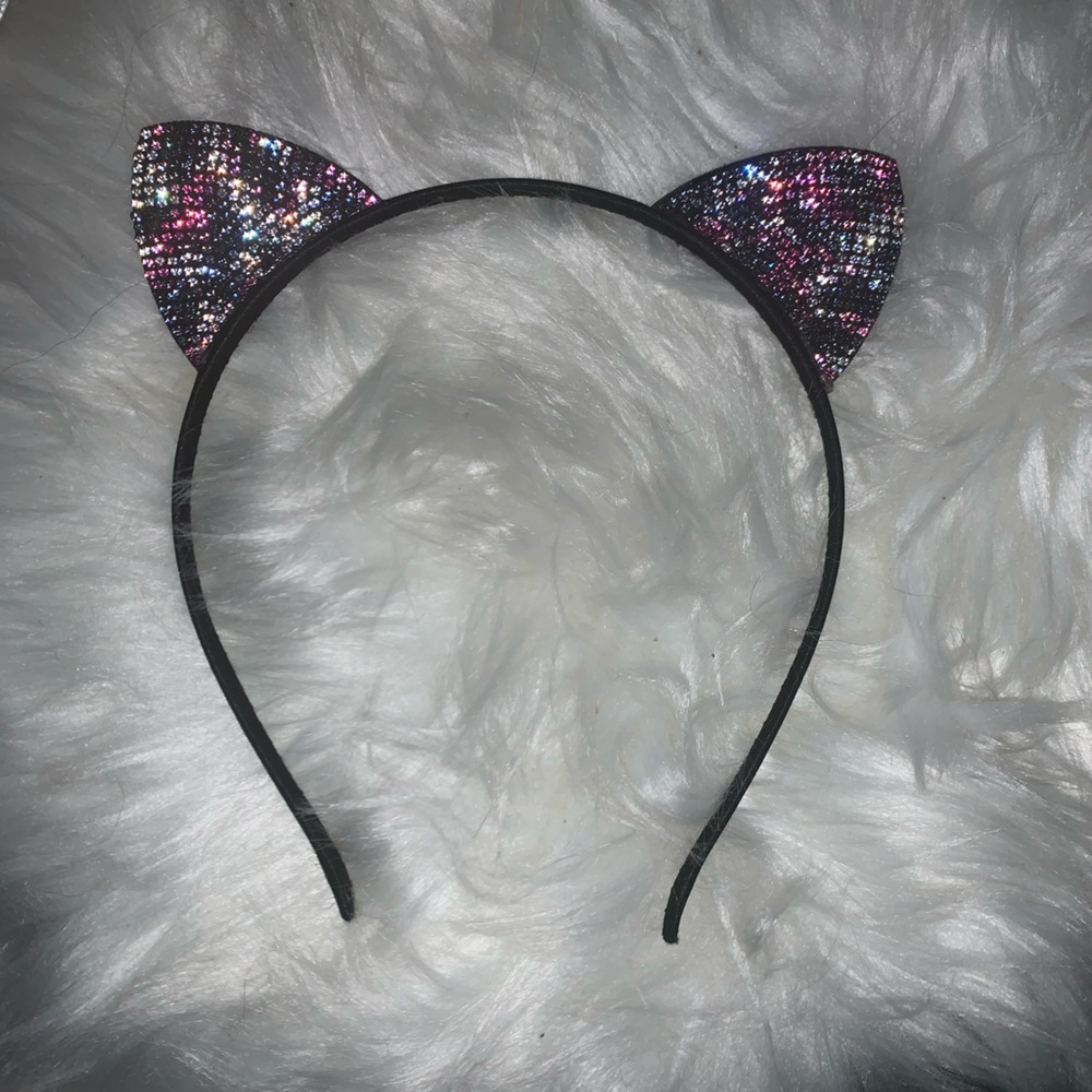 Rhinestone kitty headband